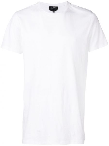 Тениска с кръгло деколте A.p.c. бяло