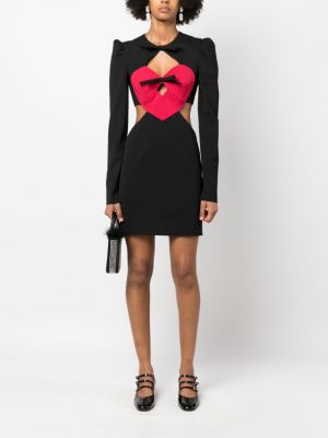 Koktejlové šaty se srdcovým vzorem Moschino Jeans