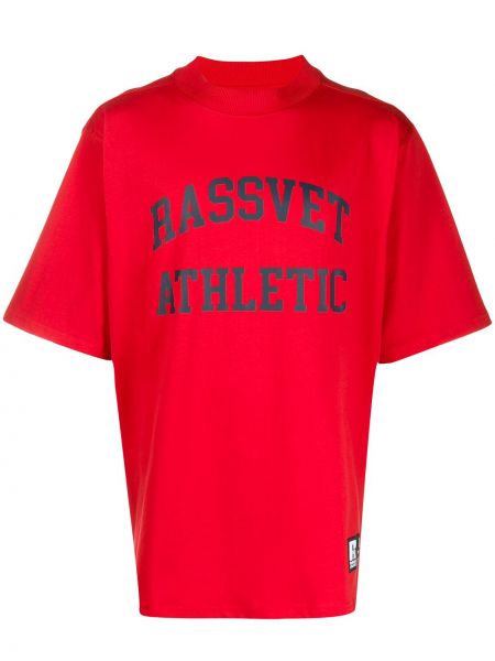 T-shirt con stampa Paccbet rosso