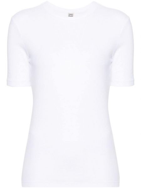 Памучна тениска Toteme бяло