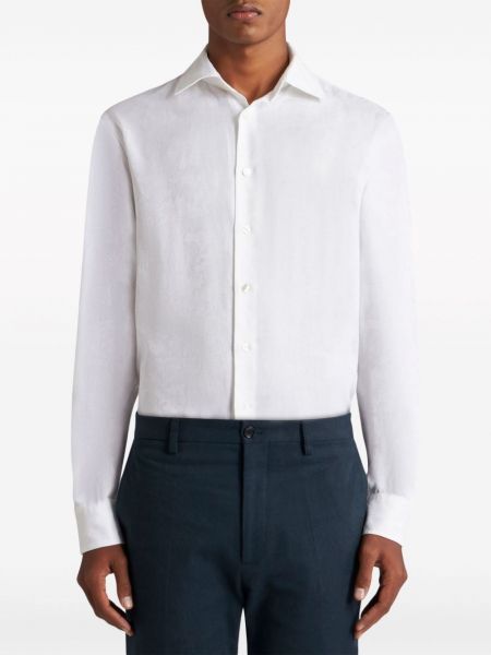 Žakardinė medvilninė marškiniai Etro balta