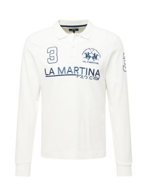 Marškinėliai ilgomis rankovėmis La Martina mėlyna
