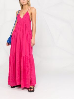 Vestido con escote v Isabel Marant rosa