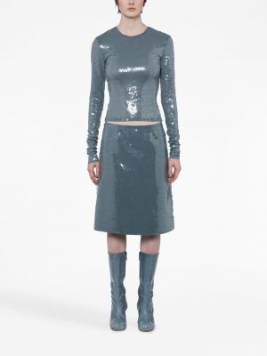 Midi sukně s flitry 16arlington šedé