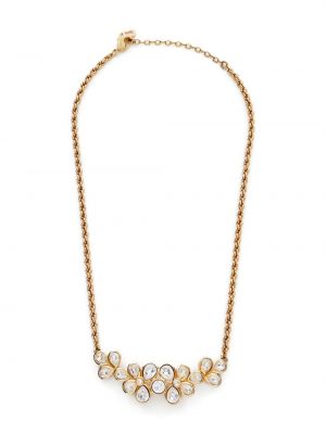 Křišťálový náhrdelník Christian Dior zlatý