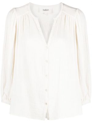 Βαμβακερή μπλούζα Ba&sh λευκό