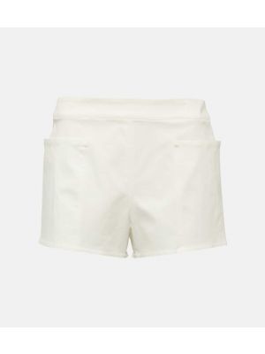 Shorts en coton Max Mara blanc