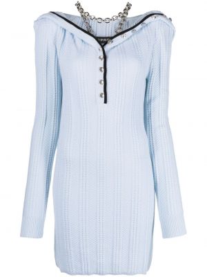Sukienka wełniana z wełny merino Y/project niebieska