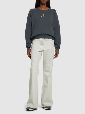 Jersey de algodón de tela jersey Vivienne Westwood gris