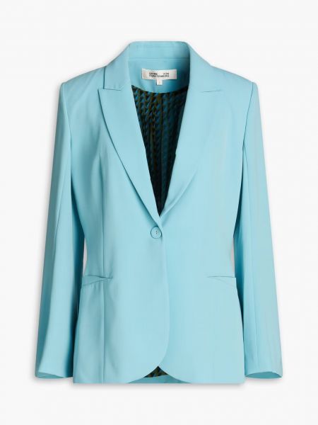 Голубой пиджак из крепа Diane Von Furstenberg