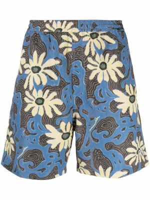 Geblümte shorts mit print Nanushka blau
