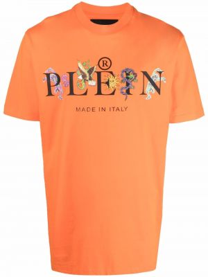 Trykt t-skjorte Philipp Plein oransje