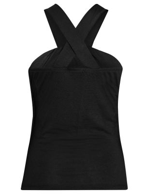 Плетена плетена блуза Orsay черно
