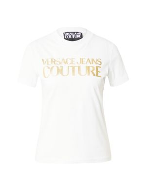 Тениска slim Versace Jeans Couture бяло