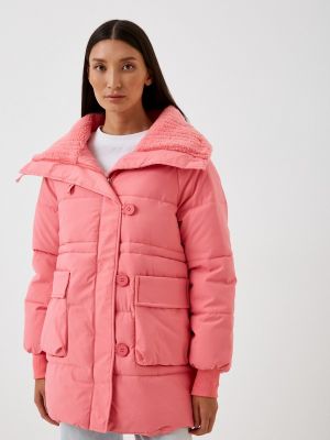 Утепленная демисезонная куртка Elsi розовая
