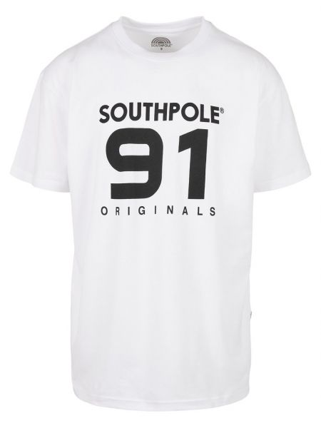 Biała koszulka Southpole
