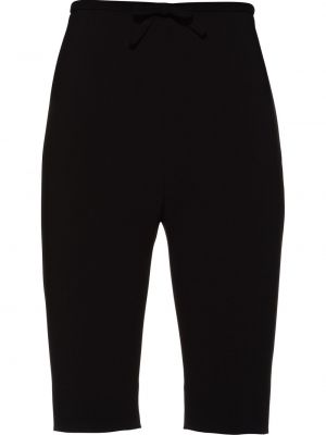 Pantalones cortos con lazo Miu Miu negro