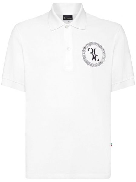 Polo brodé en coton Billionaire