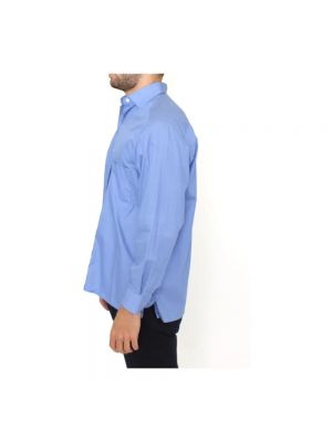 Koszula bawełniana Ermanno Scervino niebieska