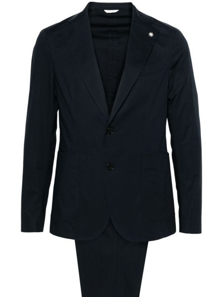 Anzug aus baumwoll Manuel Ritz blau