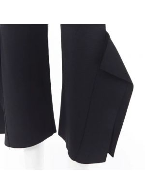 Spodnie 3/4 z wiskozy Stella Mccartney Pre-owned czarne