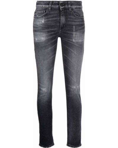 Vaqueros skinny desgastados Dondup negro