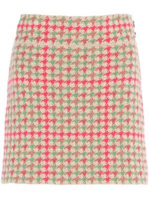 Mini suknja od kašmira Barrie ružičasta