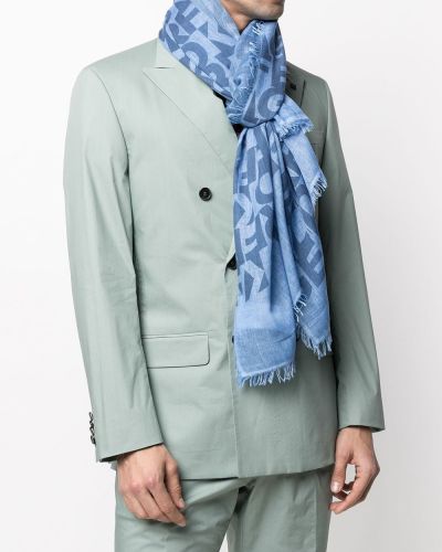 Bufanda con estampado Karl Lagerfeld azul