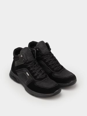 Черные кожаные ботинки Imac