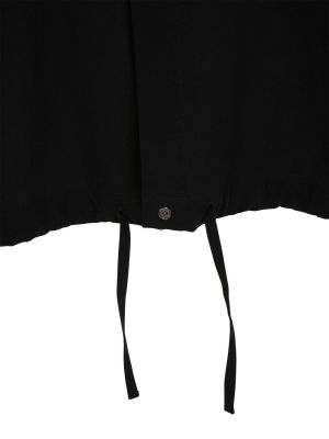Krepová bavlnená košeľa Ami Paris čierna