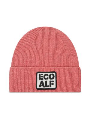 Kapa s melange uzorkom Ecoalf ružičasta