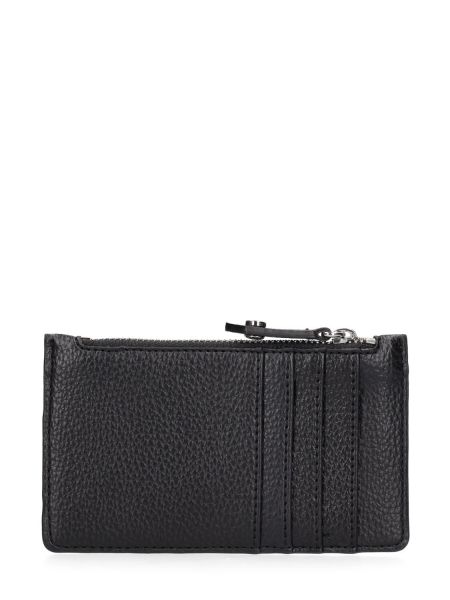 Slim fit kožená peňaženka z ekologickej kože Vivienne Westwood čierna
