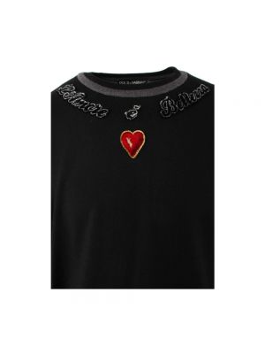 Bluza wełniana Dolce And Gabbana czarna