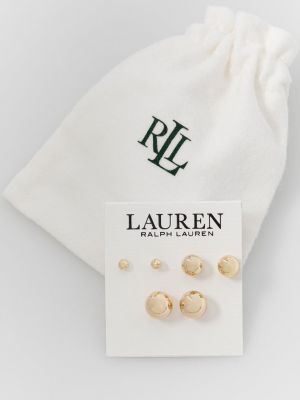 Naušnice Lauren Ralph Lauren zlatna