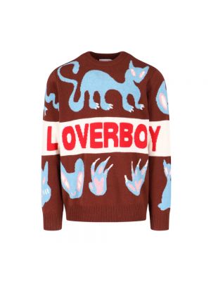 Sweter Loverboy By Charles Jeffrey brązowy