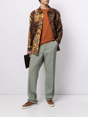 Camisa leopardo Pierre-louis Mascia marrón