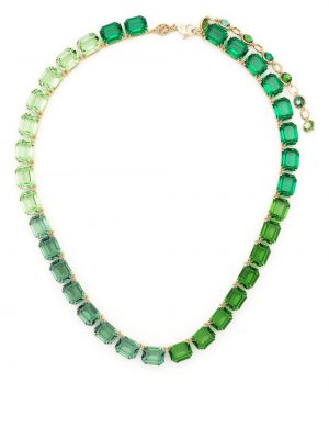 Křišťálový náhrdelník Swarovski zelený