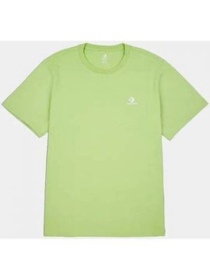 Zielona koszulka z krótkim rękawem w gwiazdy Converse
