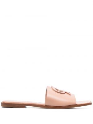 Leder halbschuhe Gianvito Rossi pink