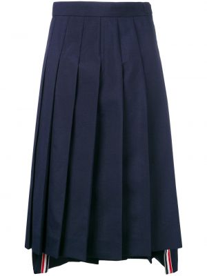 Falda plisada Thom Browne azul
