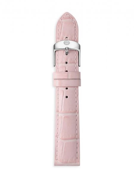 Кожаные часы Michele розовые