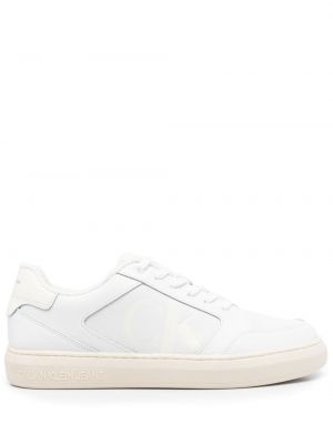 Sneakers con stampa Calvin Klein Jeans bianco