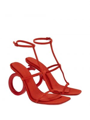 Sandały Salvatore Ferragamo czerwone