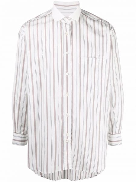 Camisa a rayas manga larga Closed blanco