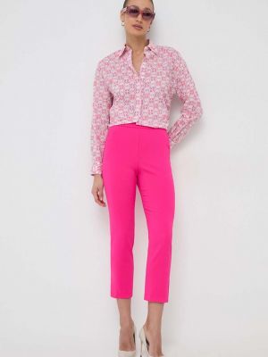 Pamučna košulja bootcut Pinko ružičasta