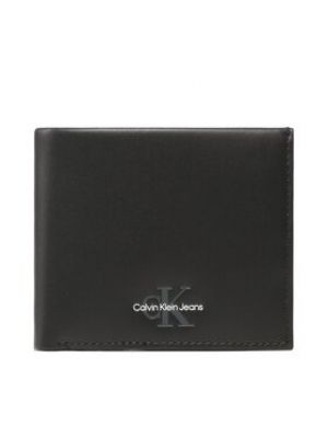 Calvin Klein Jeans Veľká pánska peňaženka Monogram Soft Bifold W/Coin K50K510429 Čierna