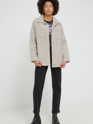 Oversized rövid kabát Hollister Co. szürke