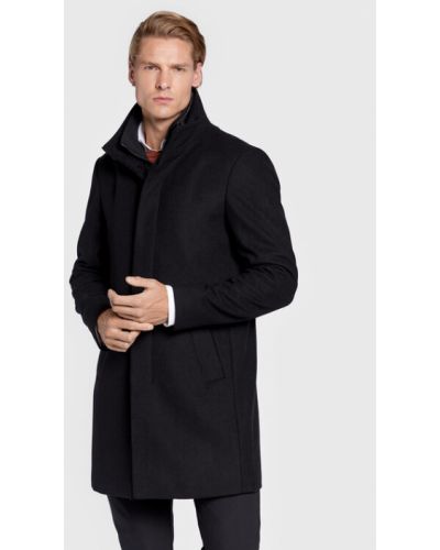 Gyapjú téli kabát Matinique fekete
