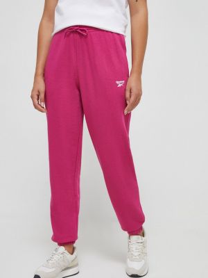 Spodnie sportowe Reebok różowe