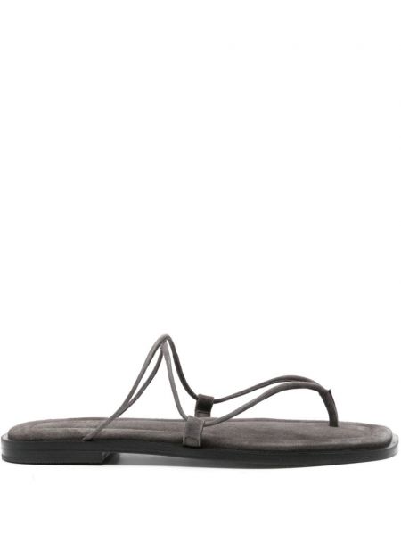 Semišové sandále A.emery sivá